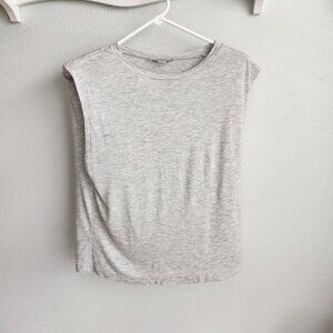 AllSaints Gray Shimmery sleeveless top Size Medium